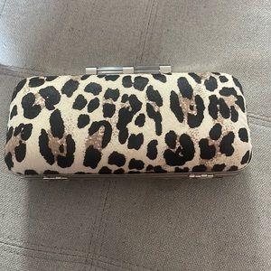 Whit House Black Market Leopard Clutch NWT